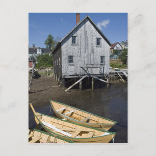 Dory builder, Lunenburg, Nova Scotia, Kanada Postkarte