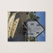 Dory builder,Lunenburg, Nova Scotia, Kanada Puzzle (Horizontal)