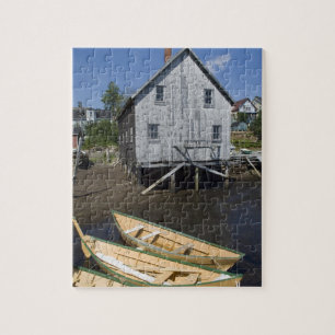 Dory builder,Lunenburg, Nova Scotia, Kanada Puzzle