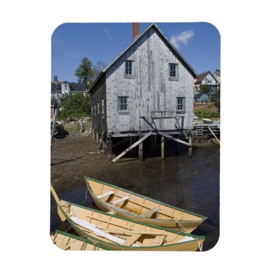 Dory Erbauer, Lunenburg, Nova Scotia, Kanada Magnet (Vertikal)