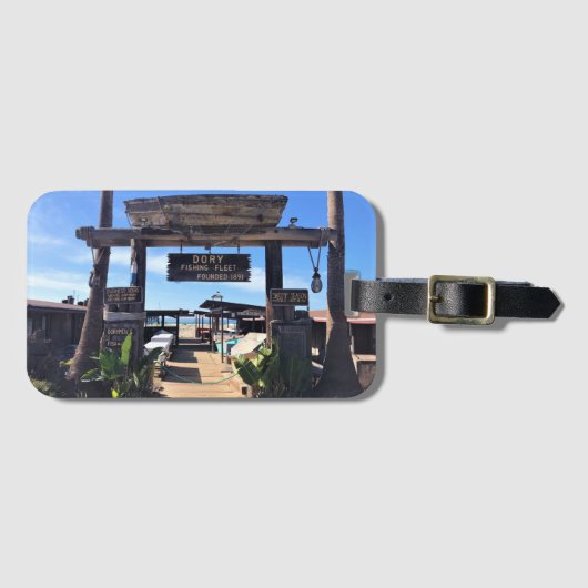 Dory Fishing Fleet, Newport Beach, Kalifornien Gepäckanhänger (Vorderseite (Horizontal))