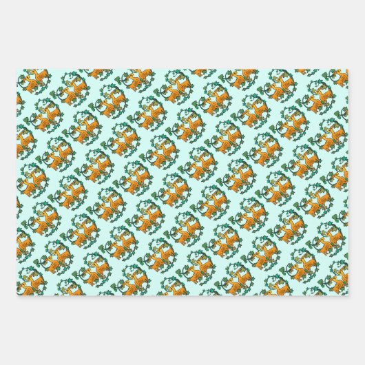 Dos Cabras y Hojas Geschenkpapier Set (Vorderseite)