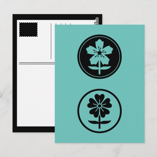DOS Flores Postkarte (Vorne/Hinten)
