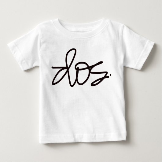 Dos. Geburtstagstee. Baby T-shirt (Vorderseite)