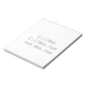 DOS, lustiger Geeky Notizblock (Rotiert)