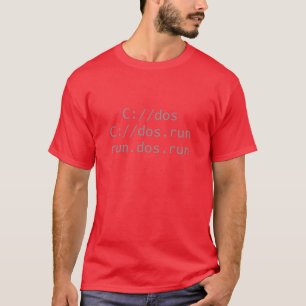 DOS, lustiger Geeky T-Shirt