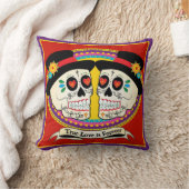 Dos Novios (2 Bäume) Hochzeit/Jubiläum Pillow Kissen (Decke)
