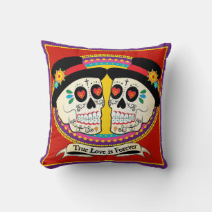 Dos Novios (2 Bäume) Hochzeit/Jubiläum Pillow Kissen