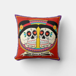 Dos Novios (2 Bäume) Hochzeit/Jubiläum Pillow Kissen