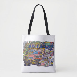 Dos Pueblos Karte Tote Beutel Tasche