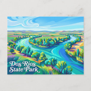 Dos Rios State Park Kalifornien Postkarte