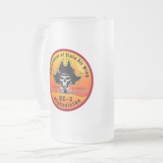 DOSAIRWING ernste Räuber-mattierte Tasse (Vorderseite Links)