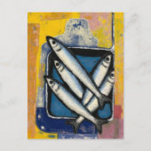 Dose Fisch Stilleben Postkarte (Vorderseite)