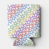 Dose/Flasche Cooler - Reihen kleiner farbiger Ster Dosenkühler (Rückseite)