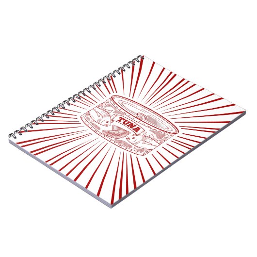 Dose für Thunfisch Vintag Notizblock (Linke Seite)