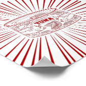 Dose für Thunfisch Vintag Poster (Ecke)