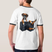 Dose in einem Taschen T-Shirt (Schwarz voll)