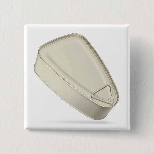 Dose mit Schinken, Fisch oder anderem Essen Button (Vorderseite)