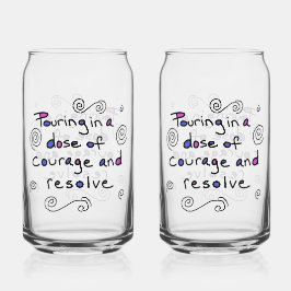Dose of Courage Glass Dosenglas