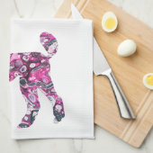 Dose, Pink Poodle, Poodle Geschirrtuch (Viertel Falte)