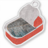 Dose Sardinen Aufkleber (Vorderseite)