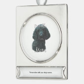 Dose (schwarz) Mama 2 Banner-Ornament Silber (Links)