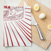 Dose Thunfisch Geschirrtuch (Viertel Falte)