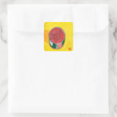 Dose Thunfisch Quadratischer Aufkleber (Tasche)