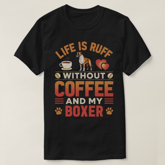 Dose und Kaffee T-Shirt (Design vorne)