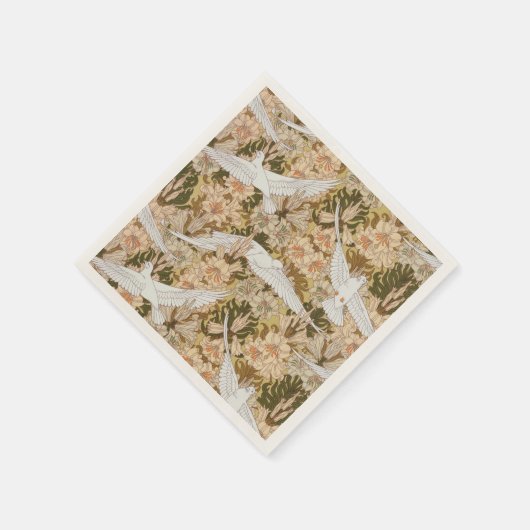 Dose und Lily Floral Print Serviette (Ecke)