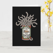 Dose Würmer Karte (Gelbe Blume)