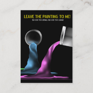 Dosen der strömenden Farben-Maler-Visitenkarte Visitenkarte