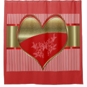 Dosen des Herzduschvorhangs Duschvorhang (Vorderseite)