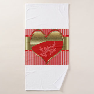 Dosen des Herzens Set des Badezimmers