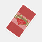 Dosen für Hearts Paper Napkins Handtuch Serviette (Ecke)
