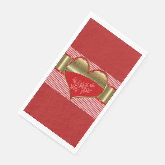 Dosen für Hearts Paper Napkins Handtuch Serviette (Ecke)