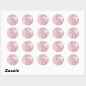 Dosen I Liebe Rosa Runder Aufkleber (Blatt)