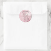 Dosen I Liebe Rosa Runder Aufkleber (Tasche)