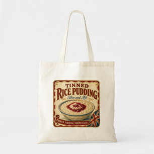 Dosen-Reispudding Vintage-Dosen-Etikett-Design Tragetasche