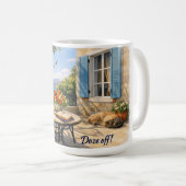 Dösen Sie ein! Sage Vintage Sealife Kaffeetasse (VorderseiteRechts)
