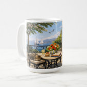 Dösen Sie ein! Sage Vintage Sealife Kaffeetasse (Vorderseite Links)