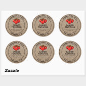 Dosen Tomaten/Paradeiser JAR Label Kraft Papier St Runder Aufkleber (Blatt)