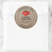 Dosen Tomaten/Paradeiser JAR Label Kraft Papier St Runder Aufkleber (Tasche)
