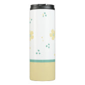 Dosen und Blume Mit Monogramm Thermosbecher (Rückseite)