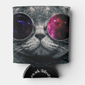 Dosen und Flaschen - Coole Katze Dosenkühler (Vorderseite)