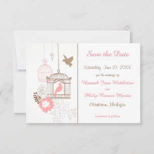 Dosen und Käfige - 3x5 Save the Date