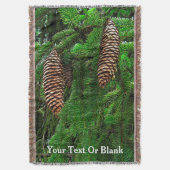 Dosen und Nadeln Decke (Vorderseite Vertikal)