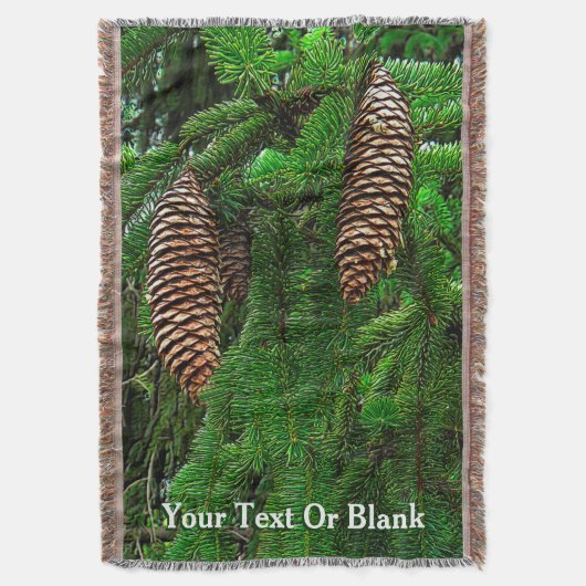 Dosen und Nadeln Decke (Vorderseite Vertikal)