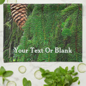 Dosen und Nadeln Geschirrtuch (Gefaltet)