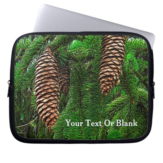 Dosen und Nadeln Laptopschutzhülle (Vorderseite)